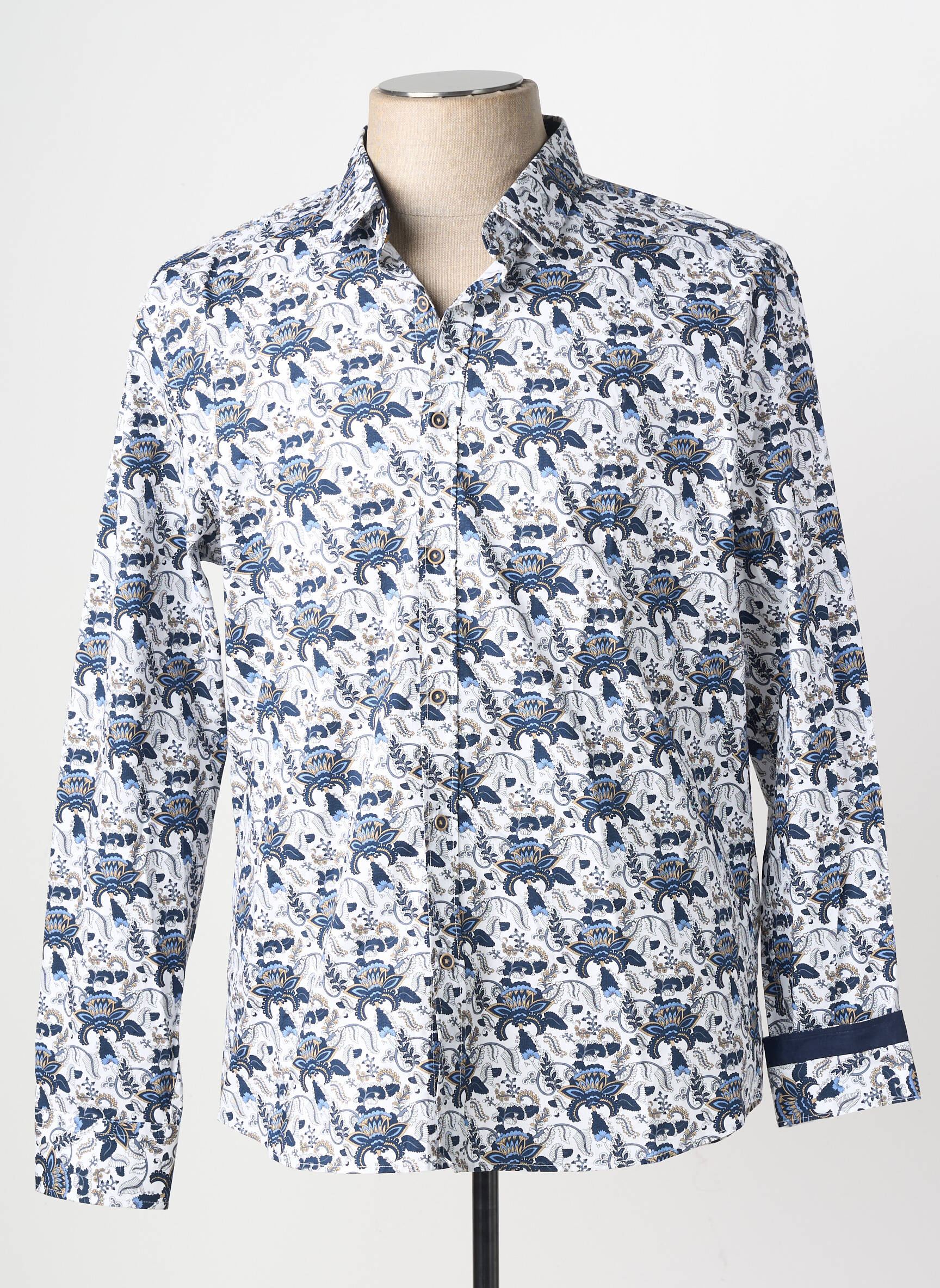 Chemise manches longues coupe cintrée bleu BLACK NUMBER homme