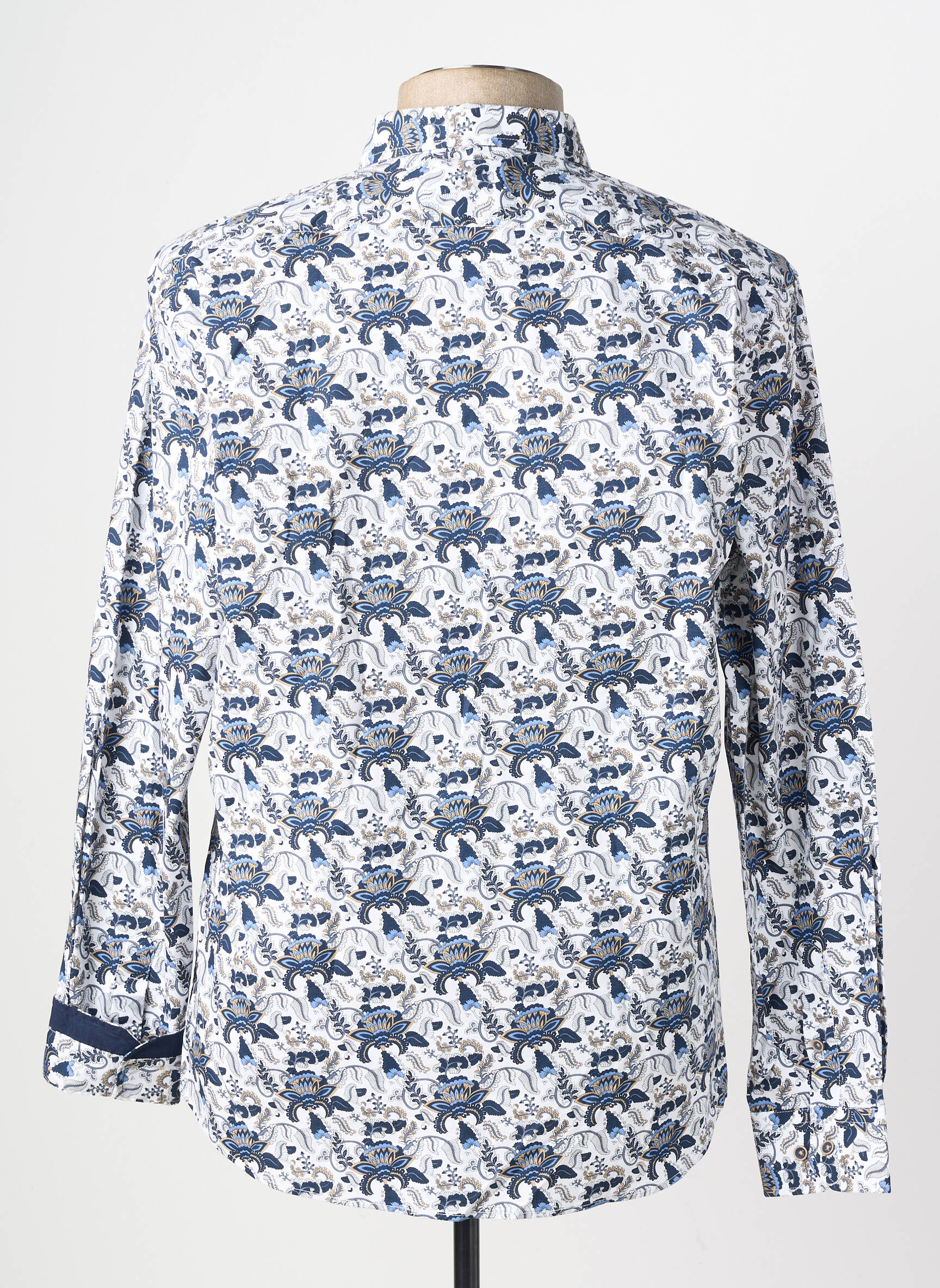 Chemise manches longues coupe cintrée bleu BLACK NUMBER homme