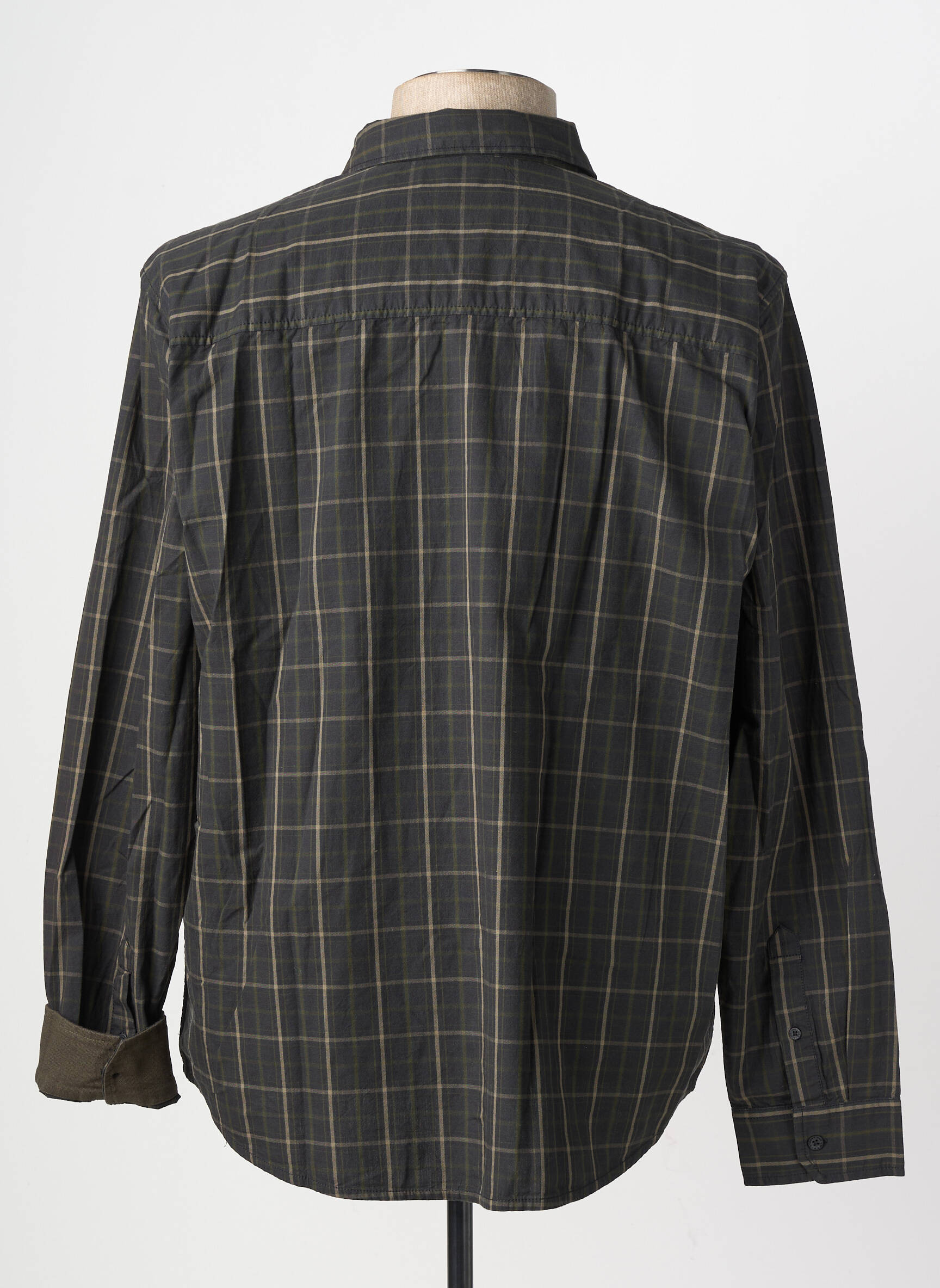 Chemise manches longues imprimé écossais noir STREET ONE homme