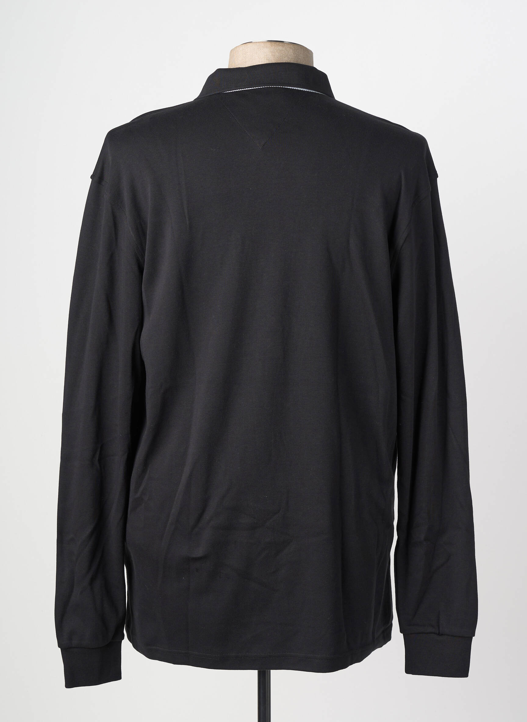 Polo manches longues manches longues noir STIL PARK homme