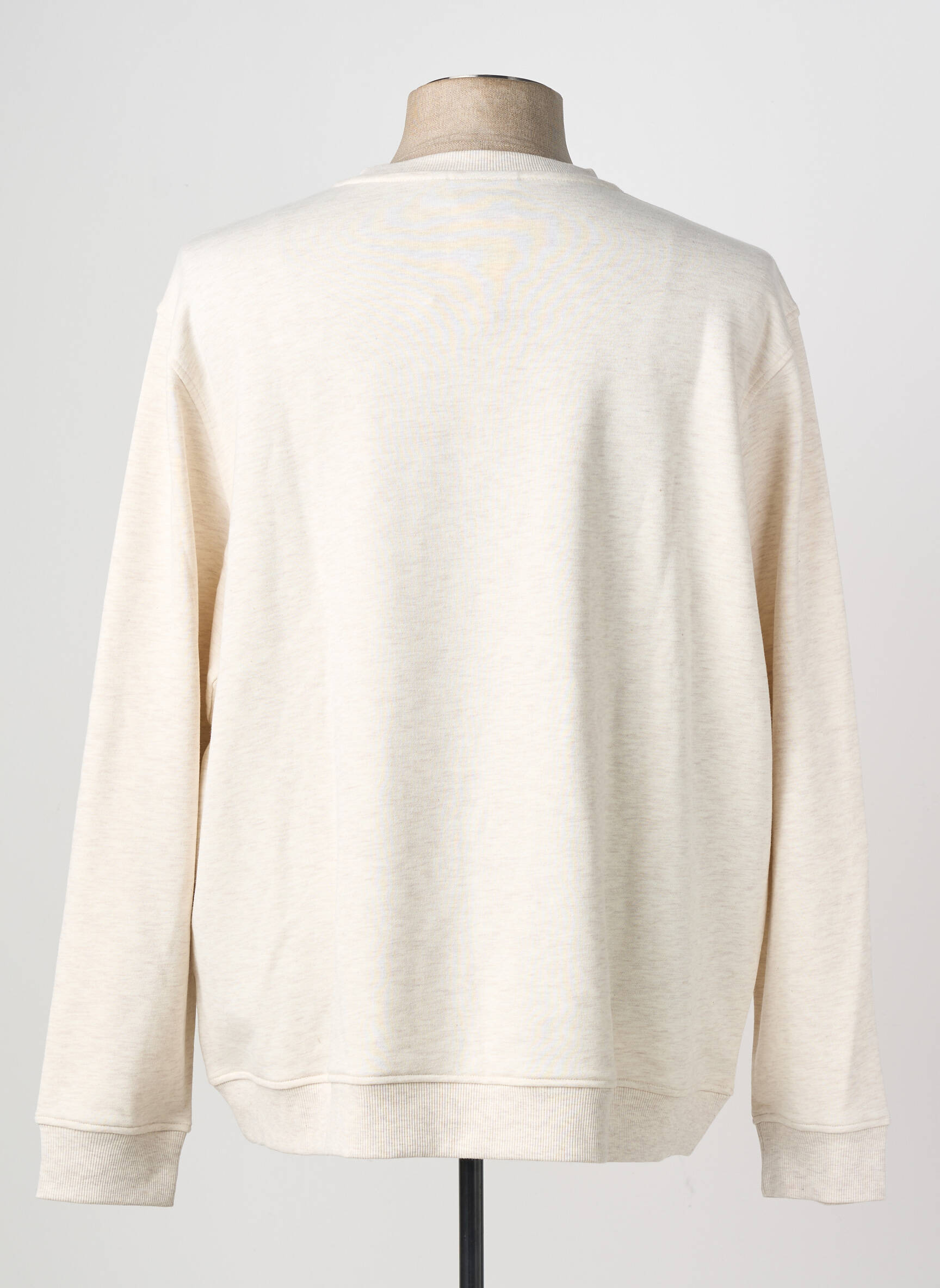 Sweat-shirt stretch manches longues beige STREET ONE homme