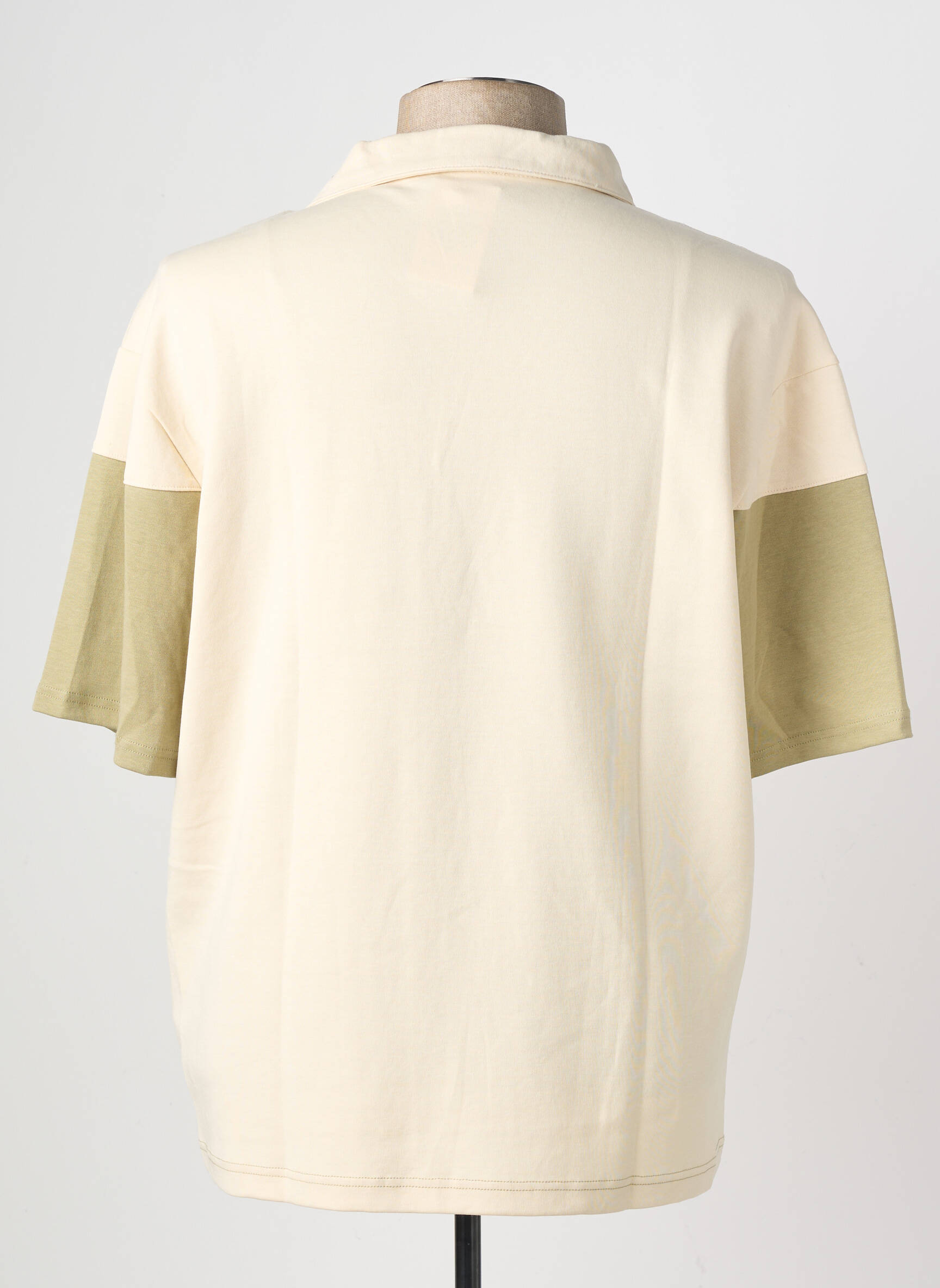 Polo tissage jersey manches courtes beige EXTRA PARIS homme