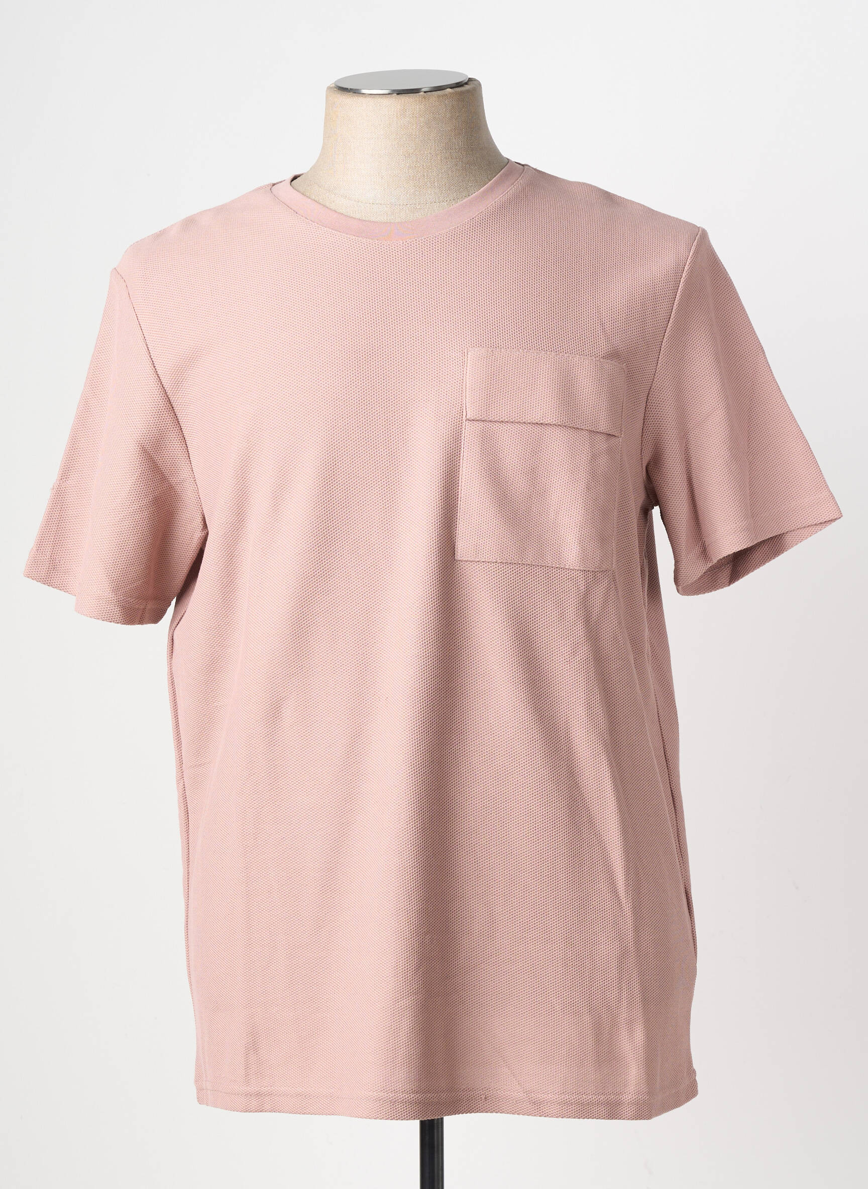 T-shirt coupe cintrée manches courtes rose JSCO homme