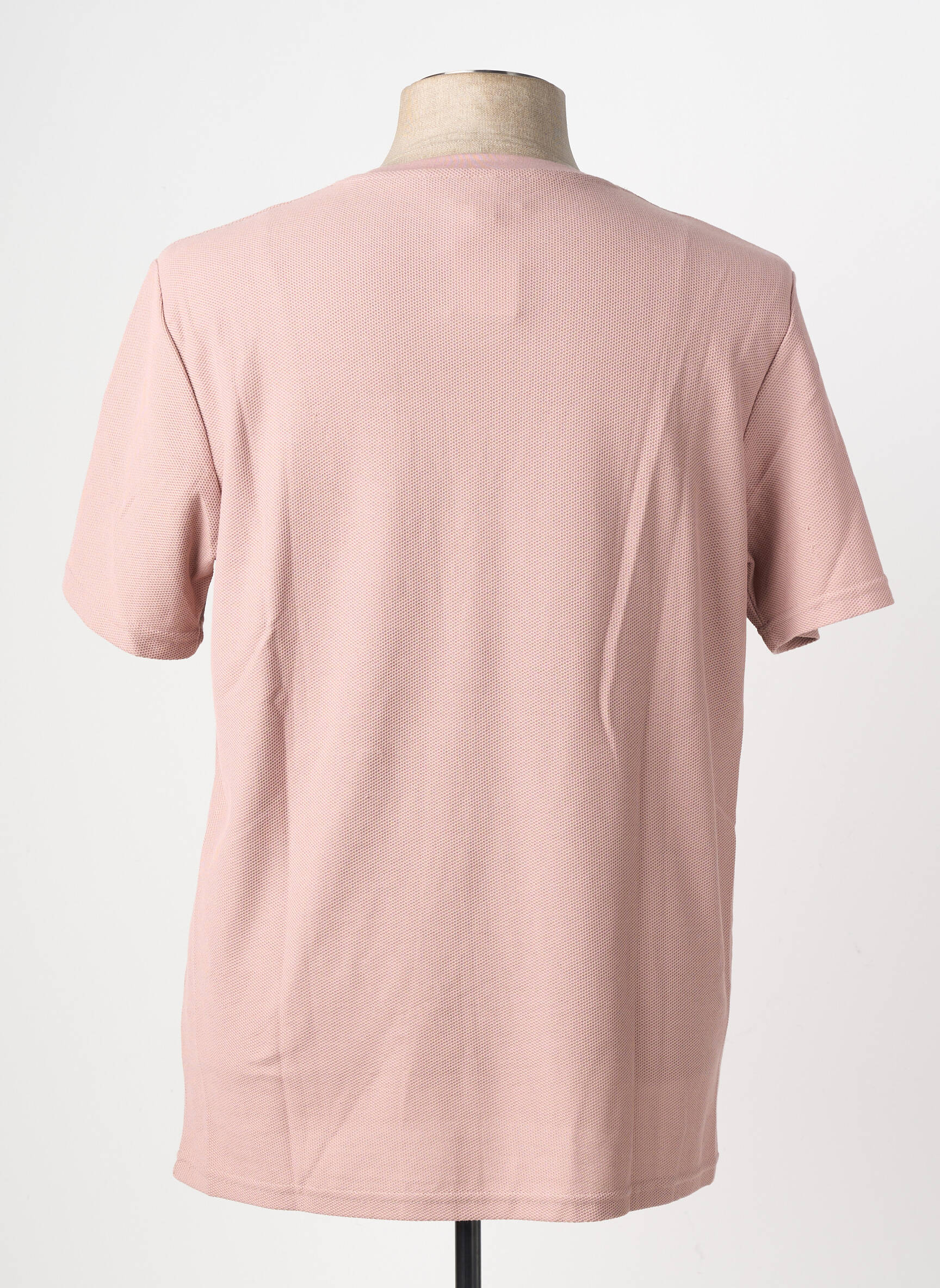 T-shirt coupe cintrée manches courtes rose JSCO homme