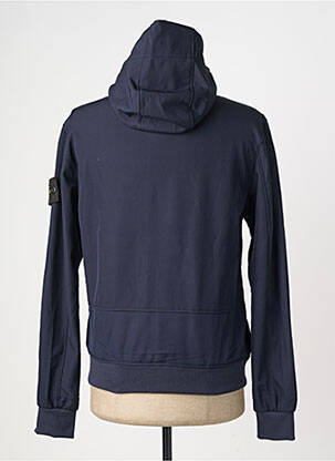 Blouson finition intérieure doublure polaire bleu JUST KEY homme