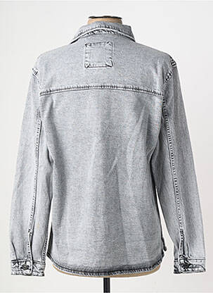 Chemise manches longues poches gris I8 DENIM homme