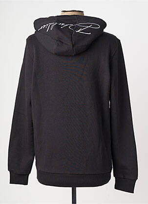 Sweat-shirt à capuche broderie manches longues noir DEKSOLDIER homme