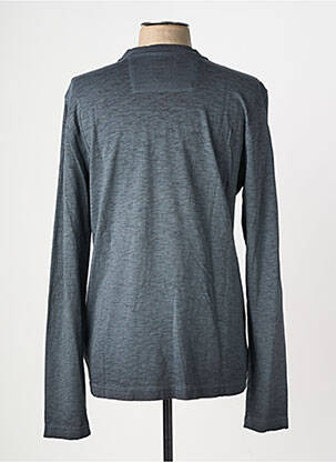 T-shirt col tunisien manches longues gris STREET ONE homme