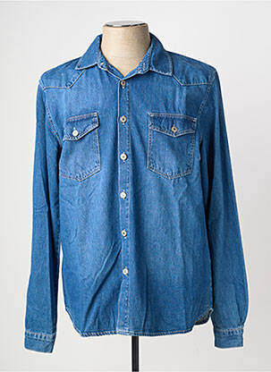 Chemise manches longues poches bleu ARMITA homme