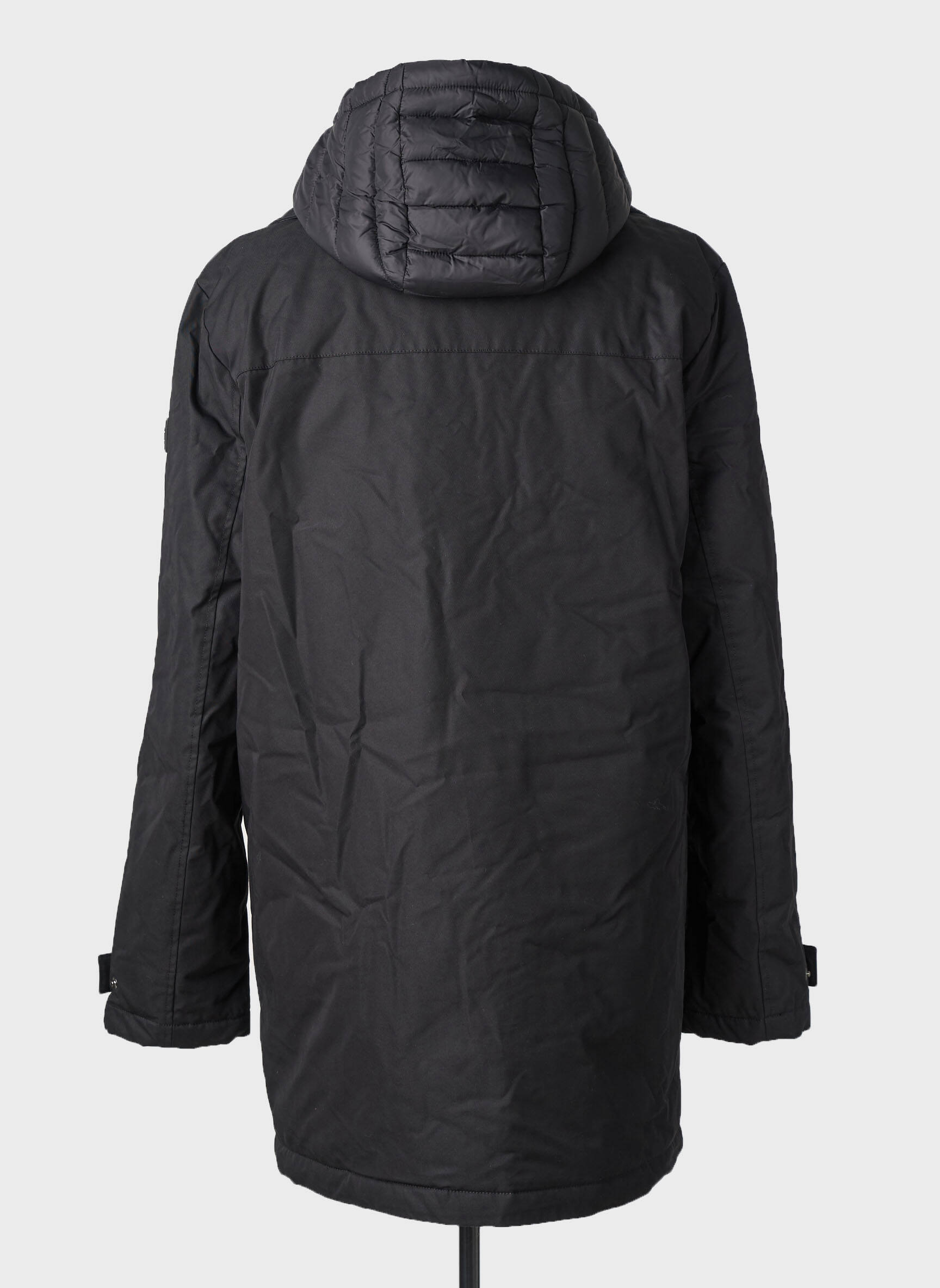 Doudoune manches longues a capuche noir STREET ONE homme