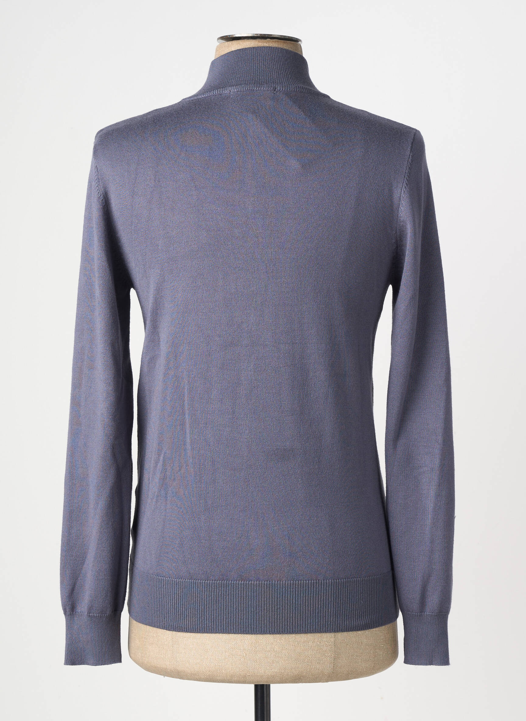 Gilet manches longues maille fine bleu FRILIVIN homme