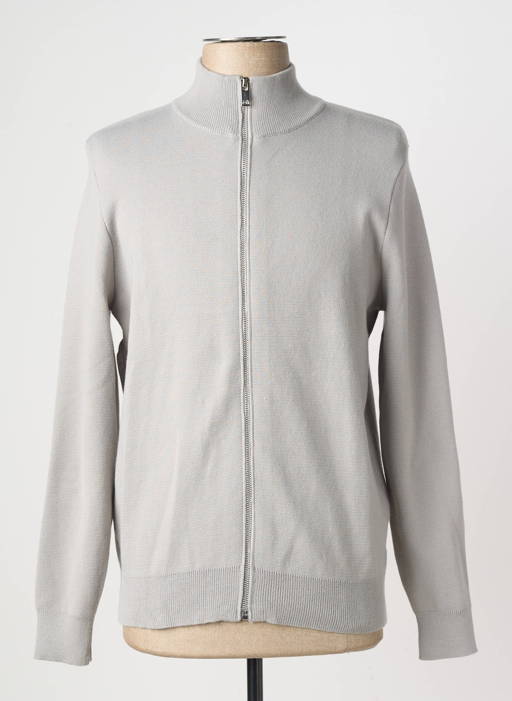 Gilet manches longues manches longues gris FRILIVIN homme