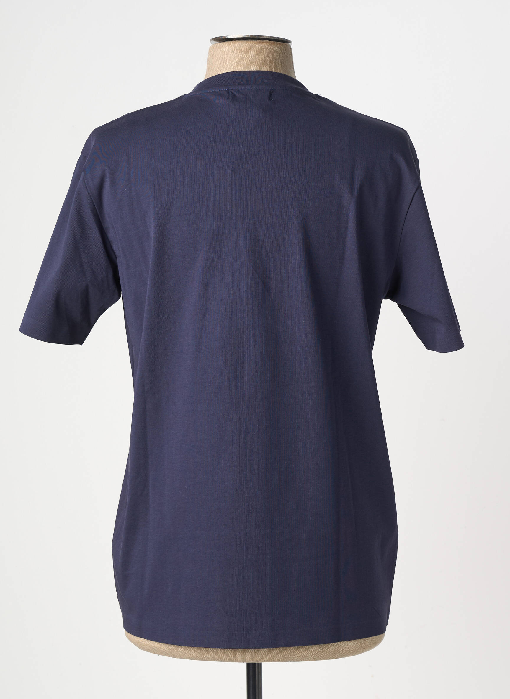 T-shirt coupe cintrée manches courtes bleu FRILIVIN homme