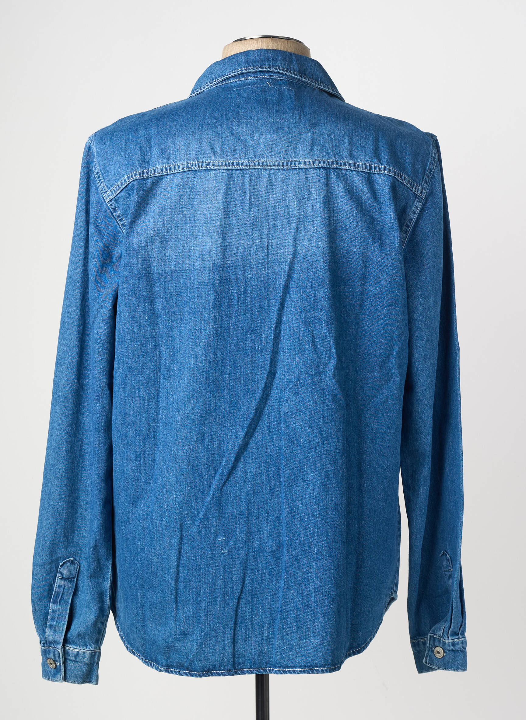 Chemise manches longues poches bleu ARMITA homme