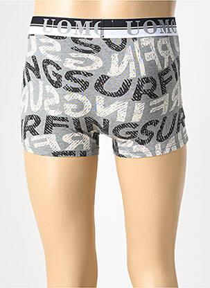 Boxer imprimé fantaisie gris UOMO homme