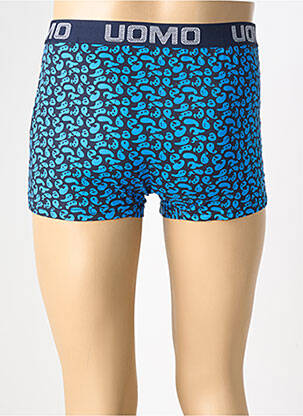 Boxer imprimé fantaisie bleu UOMO homme