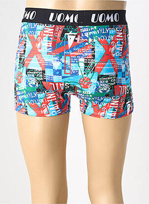 Boxer imprimé fantaisie bleu CRAZY MEN homme