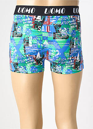 Boxer imprimé fantaisie vert CRAZY MEN homme