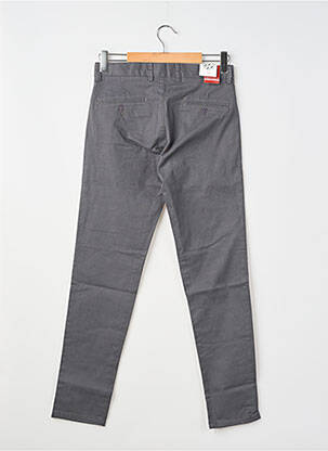 Pantalon chino tissage popeline taille normale gris YVES ENZO homme