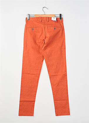 Pantalon chino poches taille normale orange YVES ENZO homme
