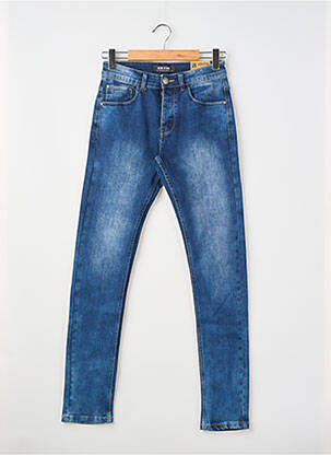 Jeans coupe slim tissage brut taille normale bleu NEWSTONE homme