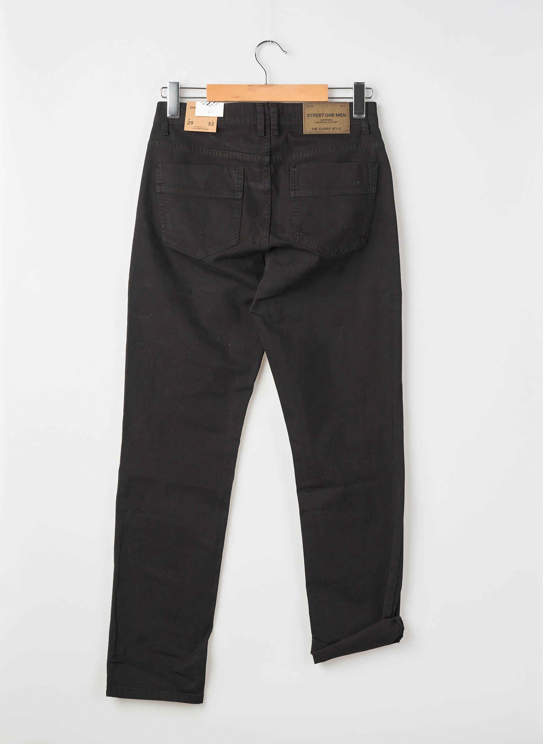 Jeans coupe slim poches taille normale noir STREET ONE homme
