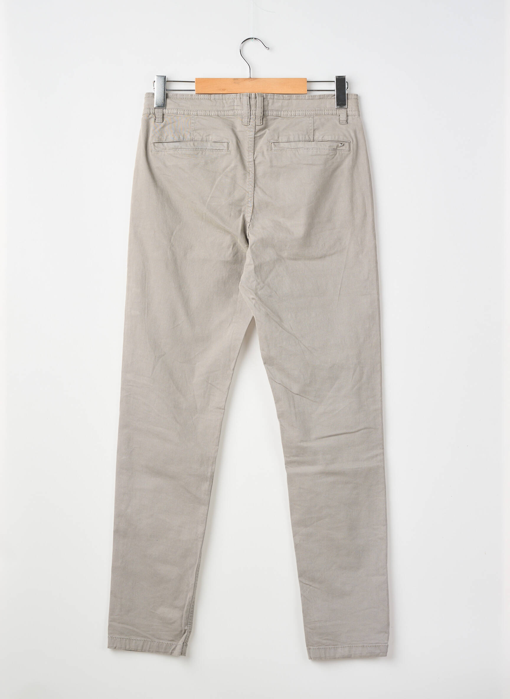Pantalon chino poches taille normale gris STREET ONE homme