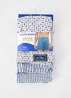 Caleçon imprimé fantaisie bleu AMYTIS homme