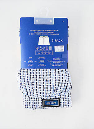 Caleçon imprimé fantaisie bleu AMYTIS homme