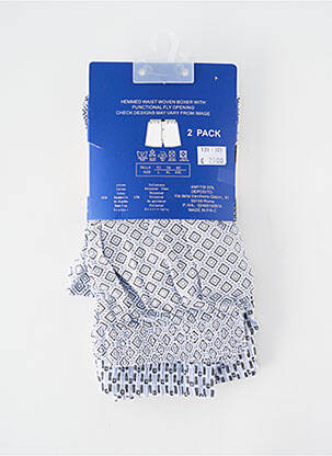 Caleçon tissage popeline bleu AMYTIS homme
