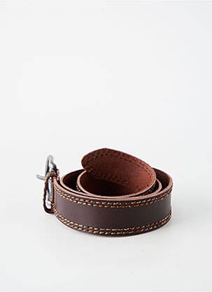 Ceinture coutures renforcées marron MR BOHEME homme