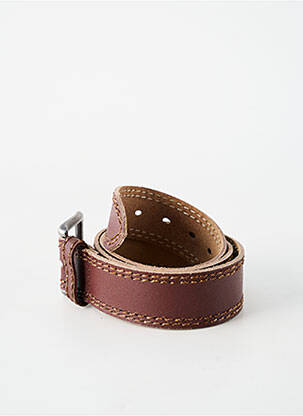 Ceinture coutures renforcées marron MR BOHEME homme