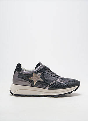 Baskets matière lisse talon plat jusqu'à 3cm noir REDSKINS femme