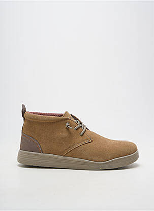Bottines/boots fermeture elastique bout rond marron HEY DUDE homme