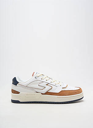 Baskets matière lisse bout rond blanc SCHMOOVE homme