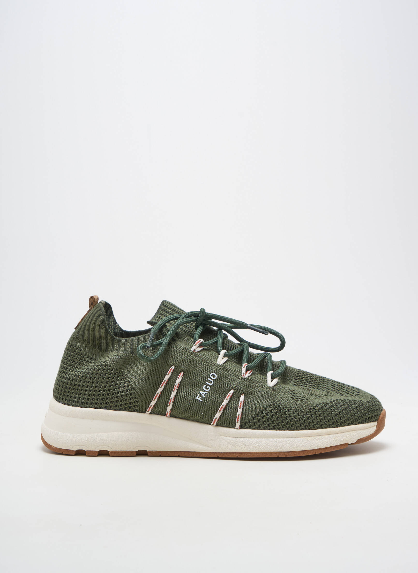 Baskets bout rond bout rond vert FAGUO homme