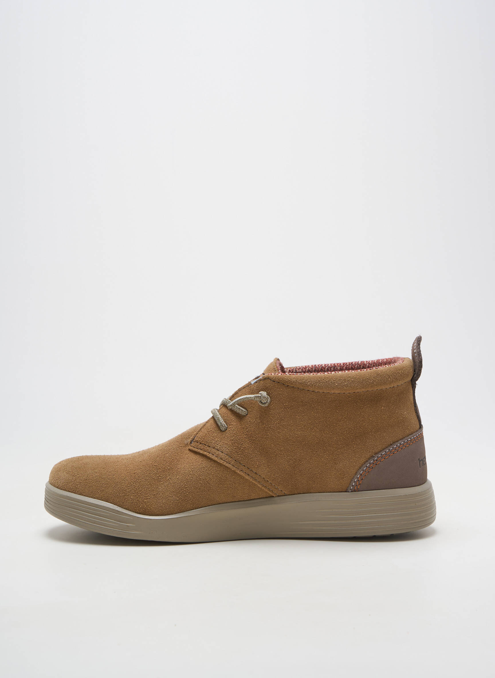 Bottines/boots fermeture elastique bout rond marron HEY DUDE homme