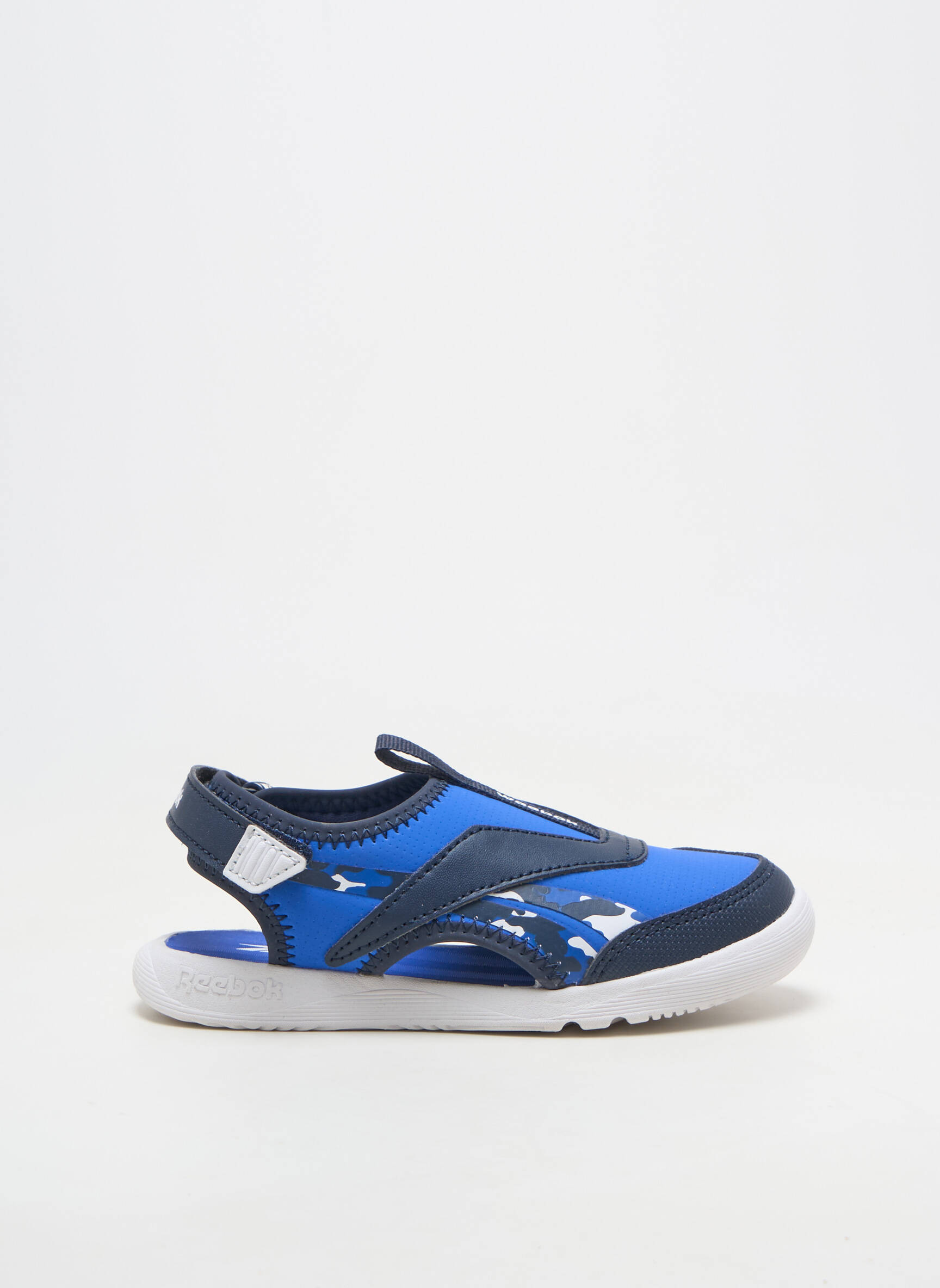 Baskets matière lisse bout rond bleu REEBOK garçon