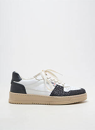Baskets matière lisse talon plat jusqu'à 3cm noir PLAY ONE femme