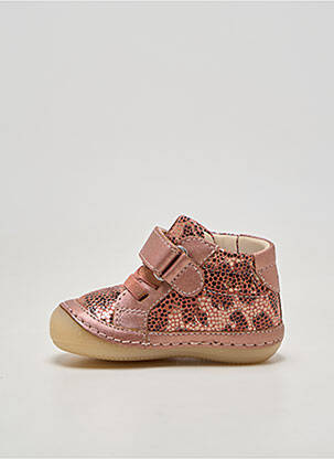 Bottillons type de semelle anatomique bout rond rose KICKERS fille