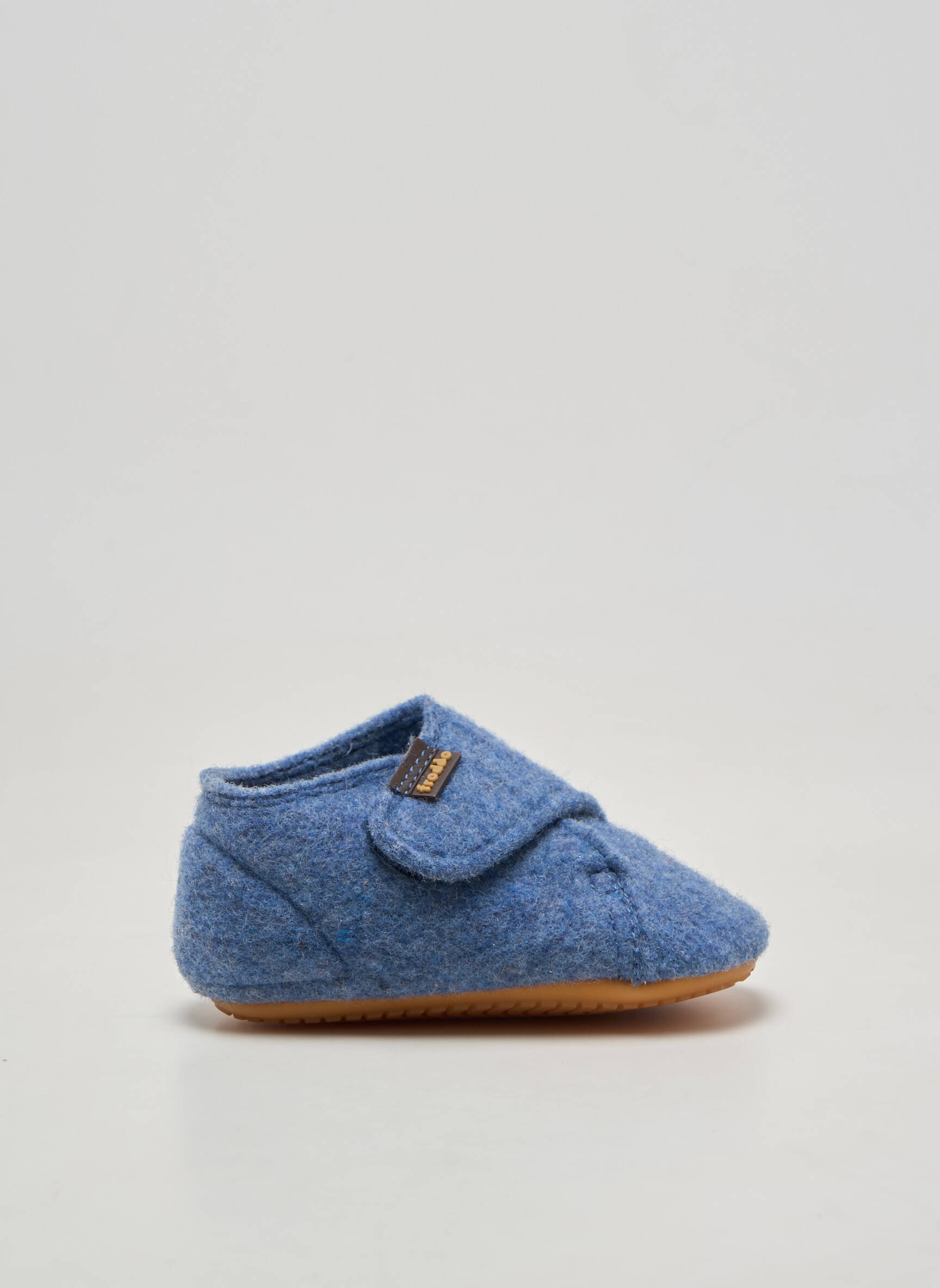Chaussons/pantoufles fermeture scratch bout rond bleu FRODDO garçon