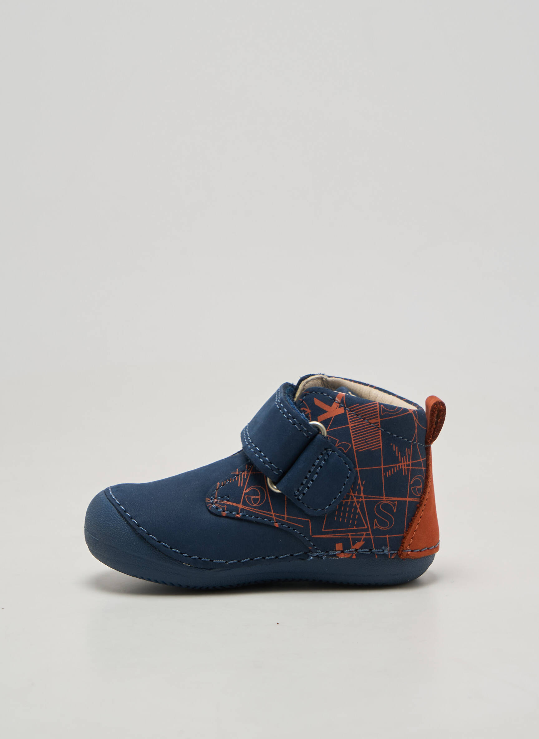 Bottillons fermeture scratch plateforme bleu KICKERS garçon