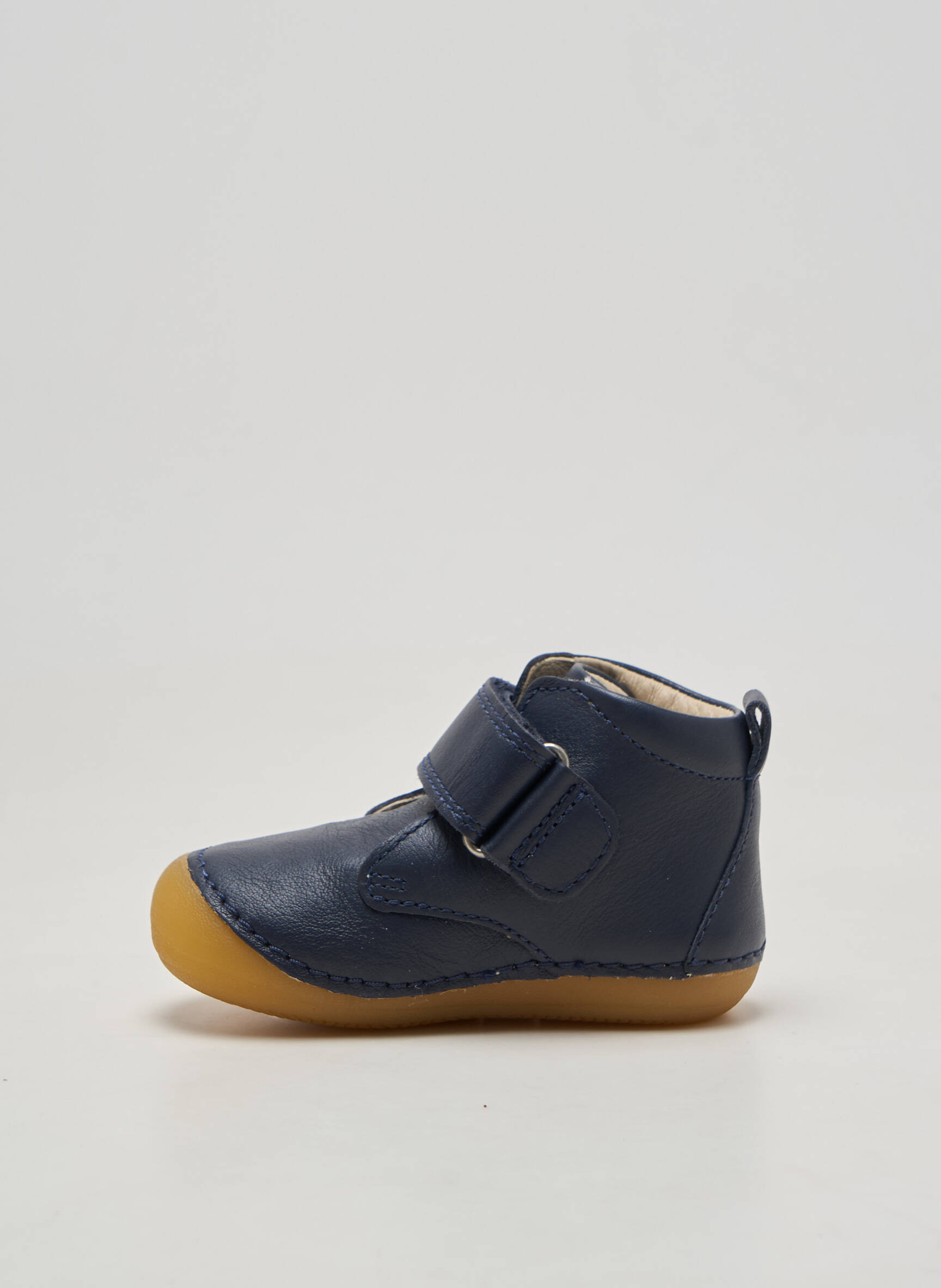 Bottillons fermeture scratch bout rond bleu KICKERS garçon