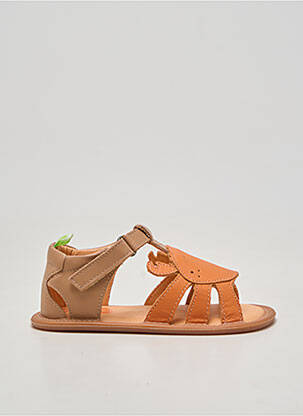 Sandales/nu pieds bout rond bout rond orange TIP TOEY JOEY fille