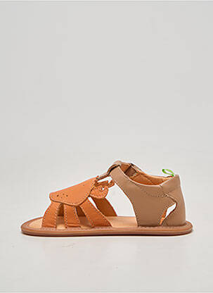 Sandales/nu pieds bout rond bout rond orange TIP TOEY JOEY fille