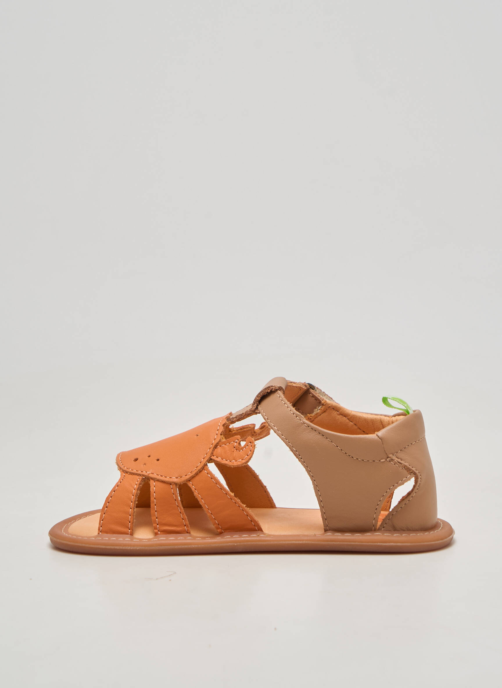 Sandales/nu pieds bout rond bout rond orange TIP TOEY JOEY fille