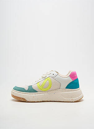 Baskets bout rond talon de 4 à 6cm blanc NO NAME femme