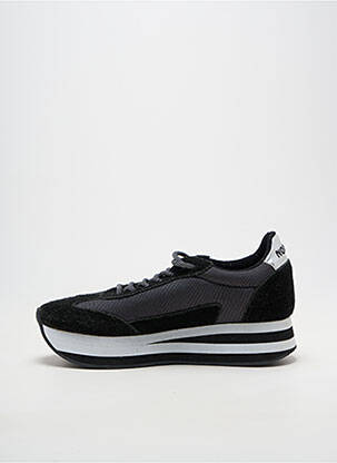 Baskets bout rond talon de 4 à 6cm noir NO NAME femme