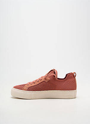 Baskets bout rond talon plat jusqu'à 3cm orange NO NAME femme