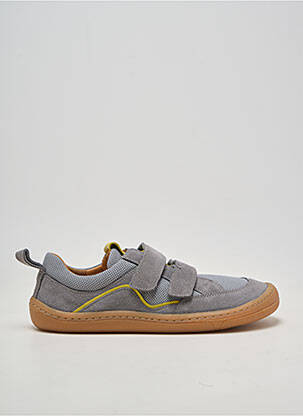 Baskets nubuck bout rond gris FRODDO garçon